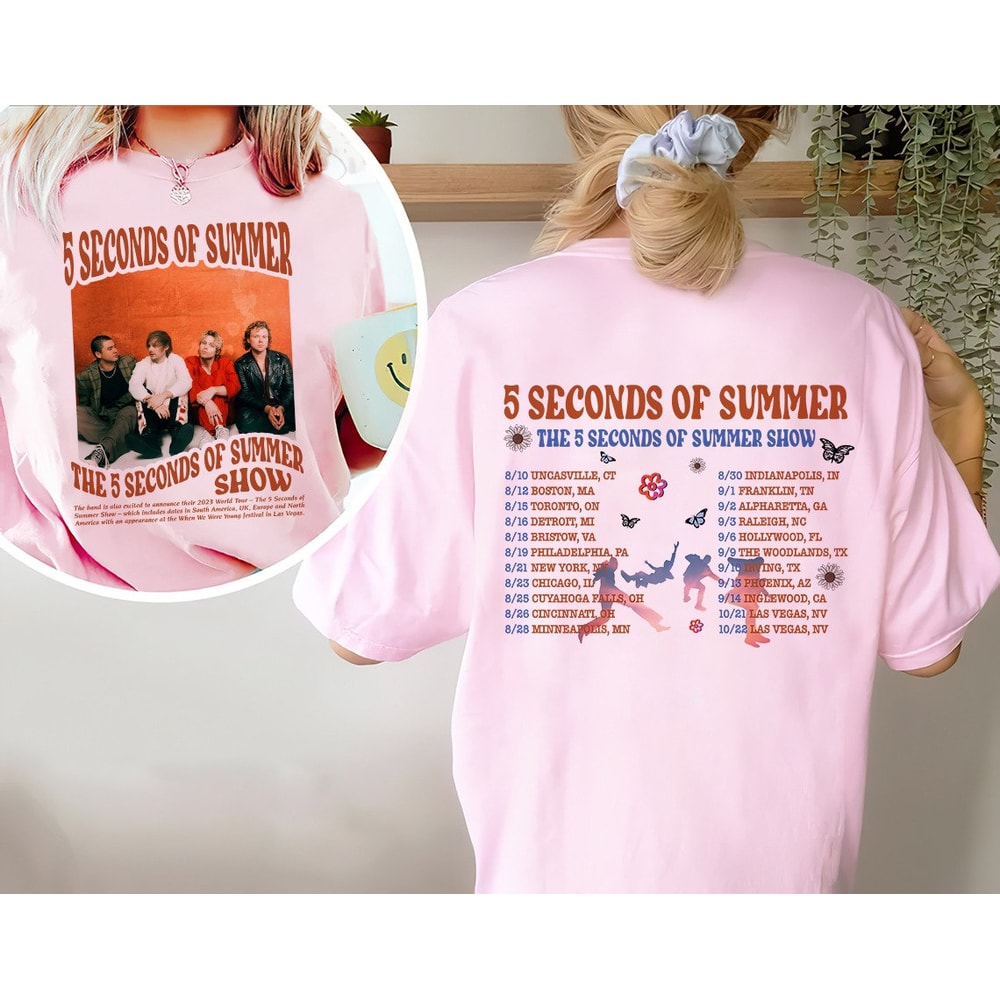 Comfort Colors® 5 Seconds Of Summer The Show Shirt, 5 Seconds Of Summer 2023 World Tour Shirt - 3.jpg