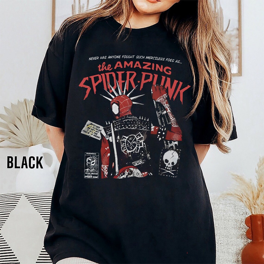 Comfort Colors® Amazing Spider-Punk, Spider Man Across The Spider Verse Shirt - 3.jpg