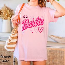 comfort colors barbie heart shirt, cheetah barbie shirt, gift for her