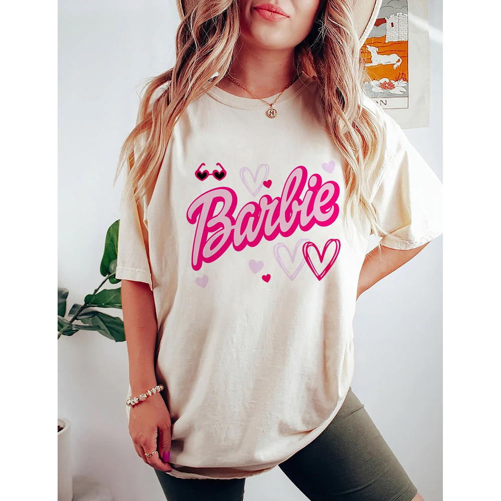 Comfort Colors® Barbie Heart Shirt, Cheetah Barbie Shirt,Barbie Dream House, Barbie Movie 2023 Shirt - 2.jpg