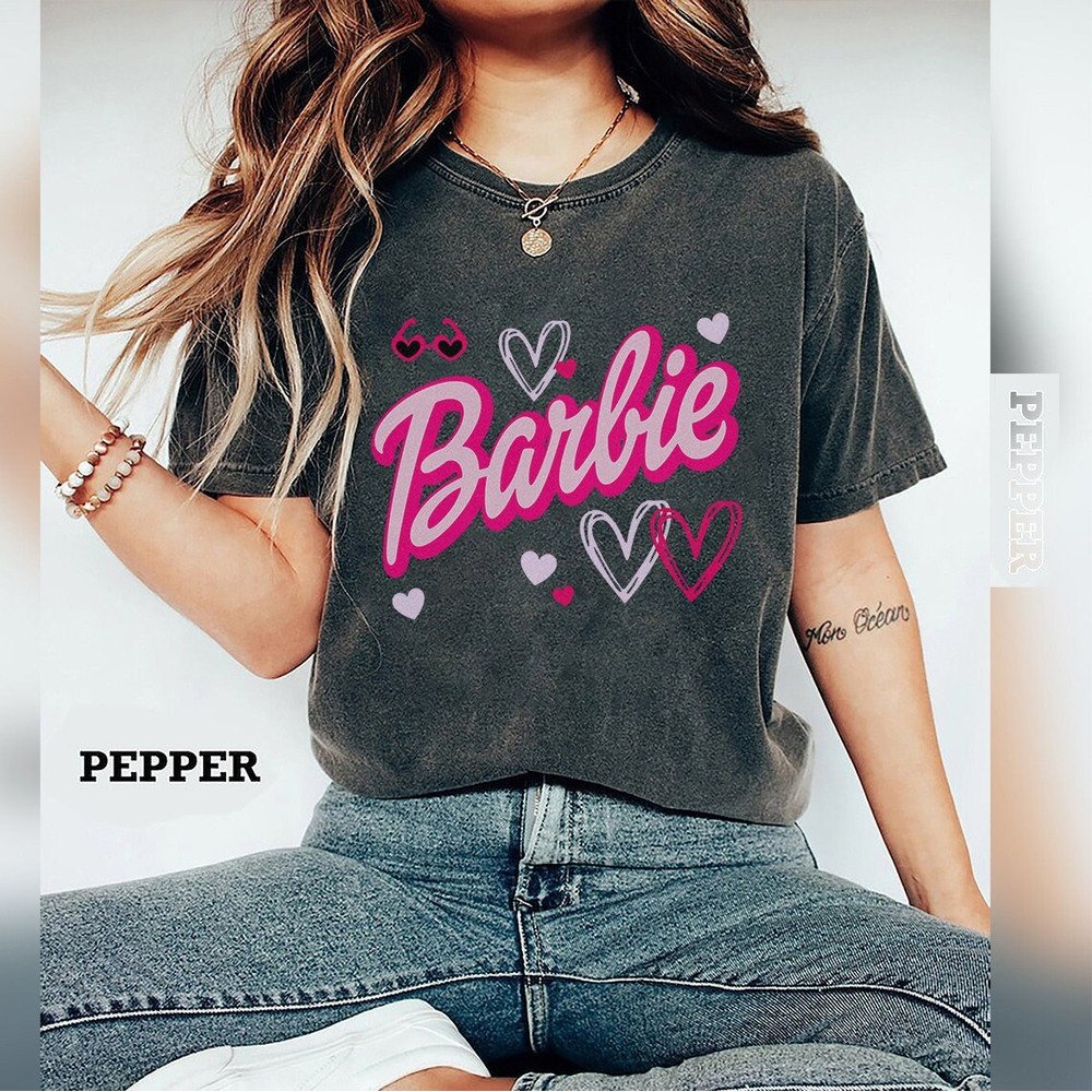 Comfort Colors® Barbie Heart Shirt, Cheetah Barbie Shirt,Barbie Dream House, Barbie Movie 2023 Shirt - 4.jpg
