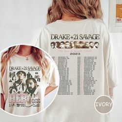 comfort colors drake 21 savage shirt, drake and 21 savage rap tee