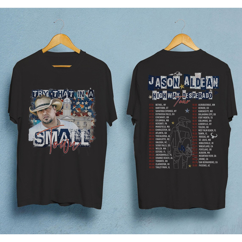 Comfort Colors® Jason Aldean Try That in A small town shirt, Jason Aldean Highway Desperado shirt - 3.jpg