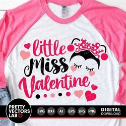 little miss valentine svg, love bug svg, valentine's day cut files, baby svg, girls svg, dxf, eps, png, valentine clipar