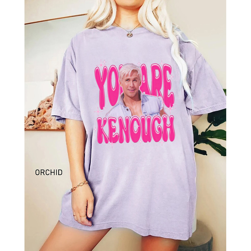 Comfort Colors® Kenough Shirt, You Are Kenough Shirt, Pink Doll Men Shirt, Barbie Movie Shirt for Boyfriend, Barbie Gift for Him - 3.jpg