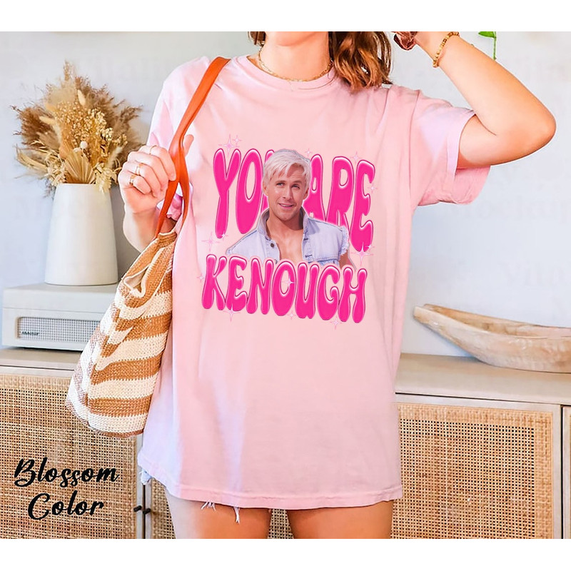 Comfort Colors® Kenough Shirt, You Are Kenough Shirt, Pink Doll Men Shirt, Barbie Movie Shirt for Boyfriend, Barbie Gift for Him - 4.jpg