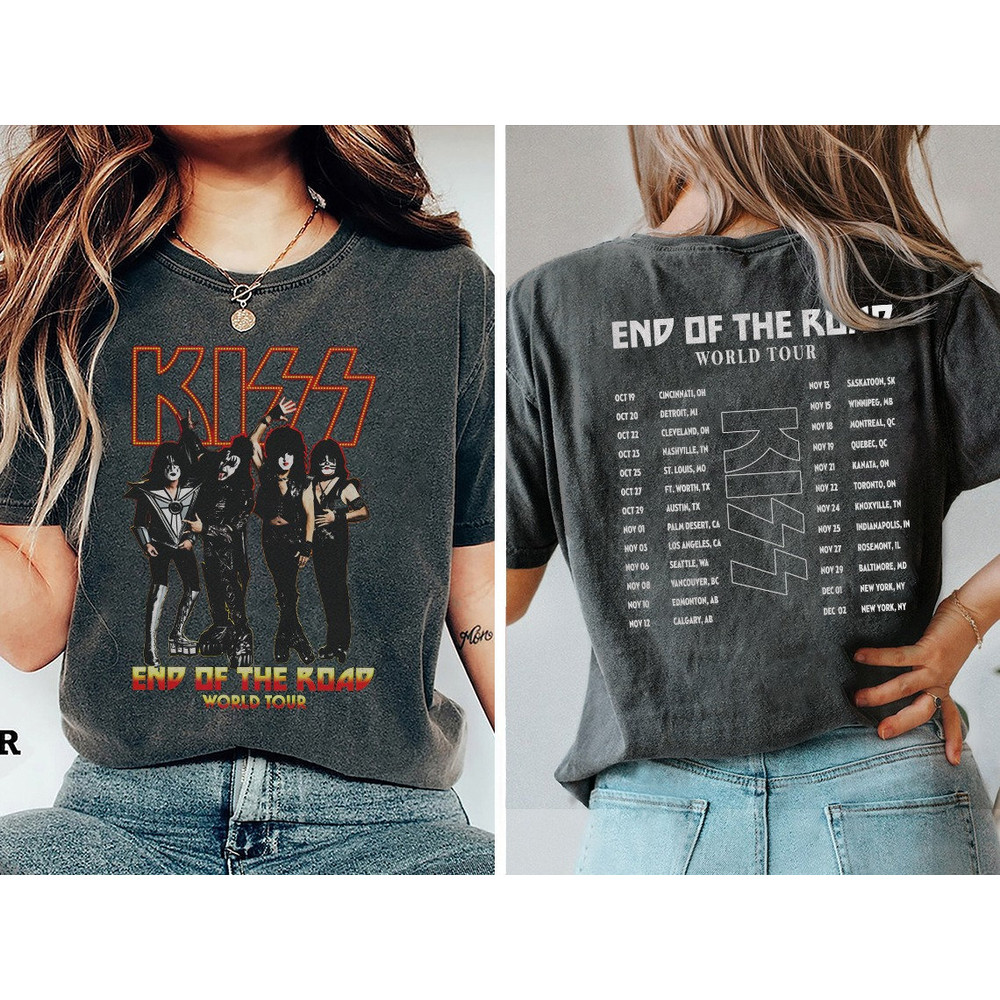 Comfort Colors® Kiss Band Shirt, End Of The Road Tour Shirt - 2.jpg