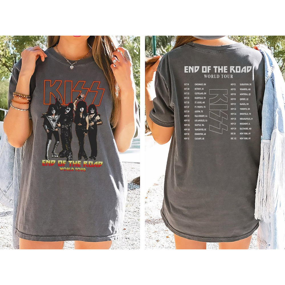 Comfort Colors® Kiss Band Shirt, End Of The Road Tour Shirt - 3.jpg