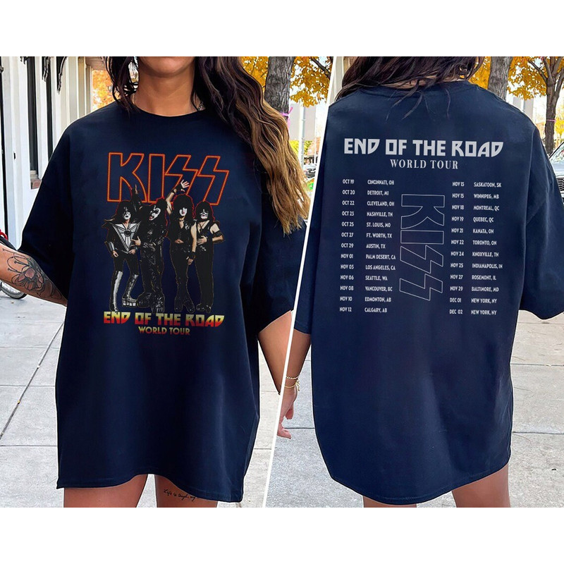 Comfort Colors® Kiss Band Shirt, End Of The Road Tour Shirt - 4.jpg