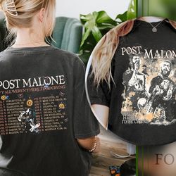 comfort colors post malone 2023 tour shirt, post malone fan shirt