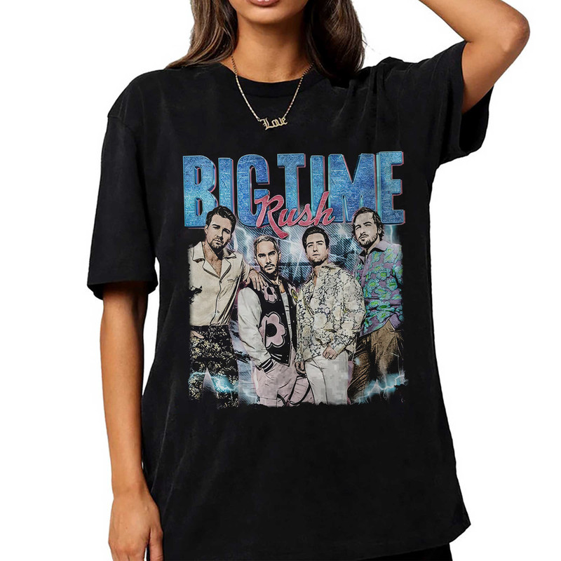 Vintage Big Time Rush Band Shirt, 2023 Can't Get Enough Tour Shirt, Big Time Rush 90s Vintage T-shirt, BTR Bootleg Gift for Fans - 2.jpg