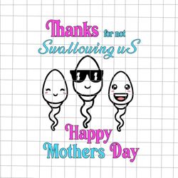 Thanks For Not Swallowing Us Svg, Funny Mother's Day Svg, Mother's Day Quote Svg, Momlife Svg