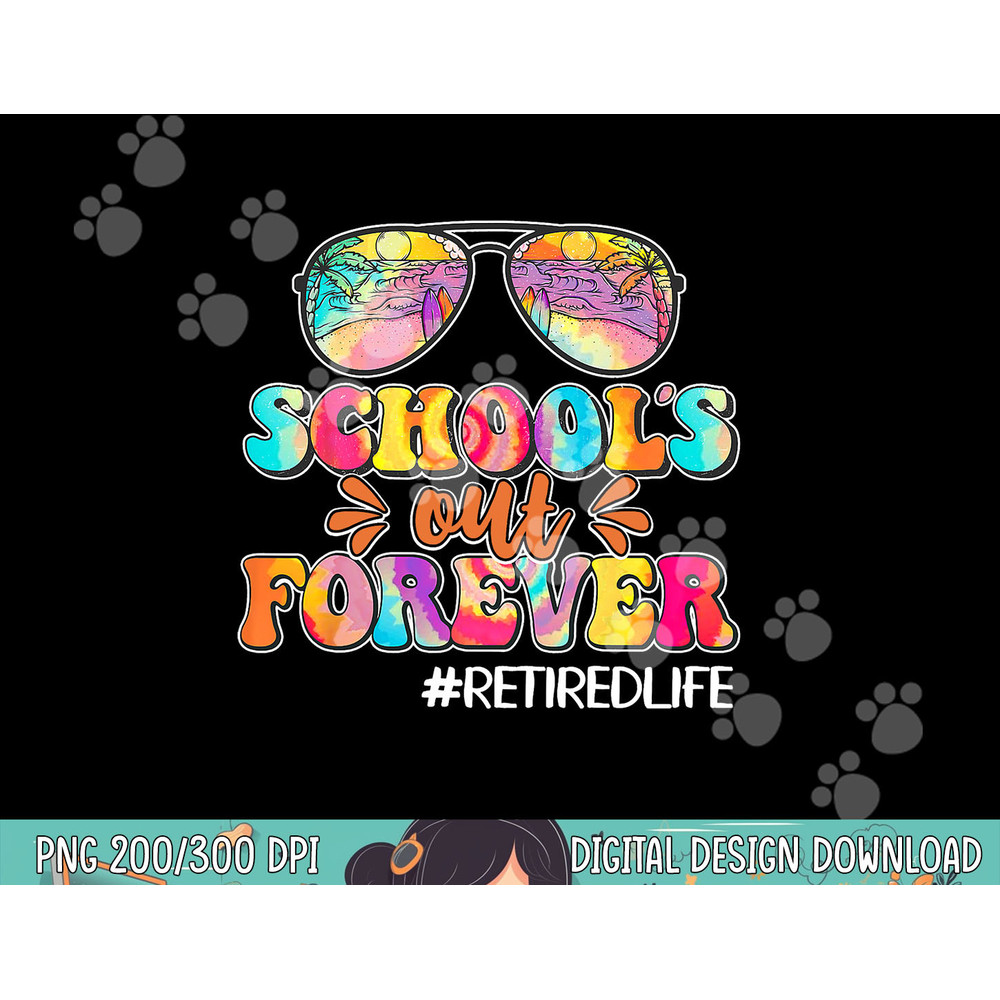 schools out ever leopard teacher retired life retirement png.jpg