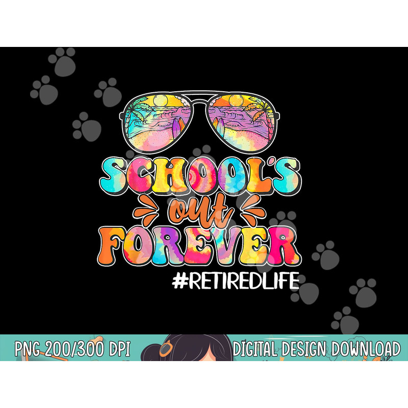 schools out ever leopard teacher retired life retirement png.jpg