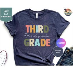 custom grade shirt, third grade teacher team, matching school shirt, squad gift, teacher appreciation