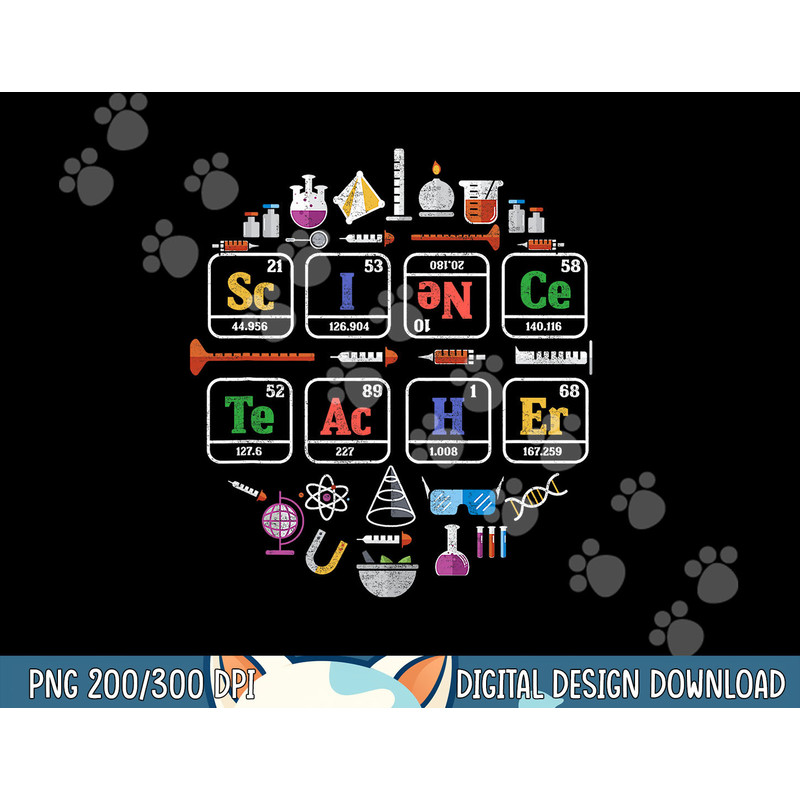 Science Teacher Periodic Table Chemistry Elements Xmas Gift png, sublimation copy.jpg