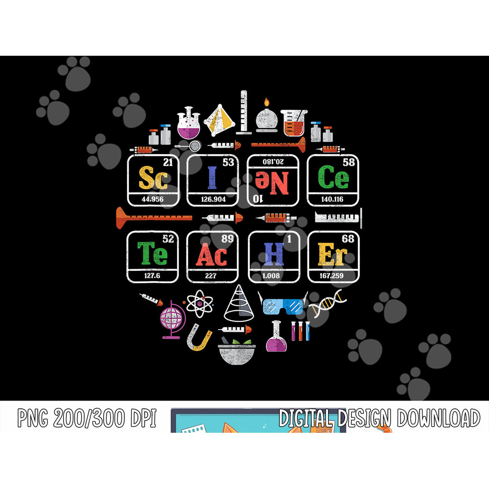 Science Teacher Periodic Table Chemistry Elements Xmas Gift png, sublimation copy.jpg