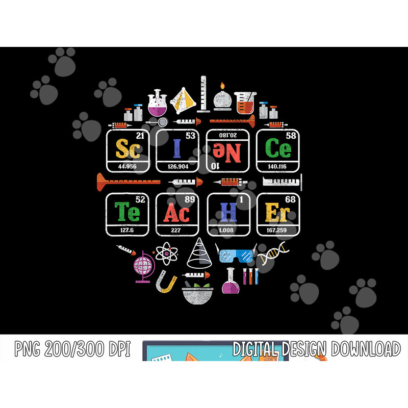 Science Teacher Periodic Table Chemistry Elements Xmas Gift png, sublimation copy.jpg