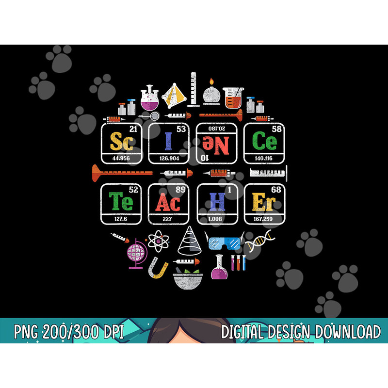 Science Teacher Periodic Table Chemistry Elements Xmas Gift png, sublimation copy.jpg