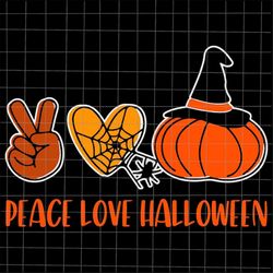 peace love halloween svg, quote peace svg, peace halloween svg, quote halloween svg