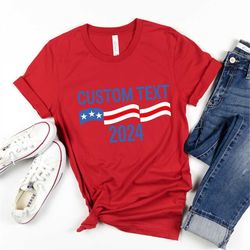 custom election 2024 t-shirt, election campaign shirt, personalized name president shirt, voting tee,political shirt, po