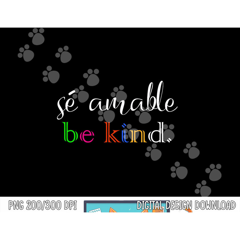 Se Amable Spanish Teacher Gift Be Kind png, sublimation copy.jpg