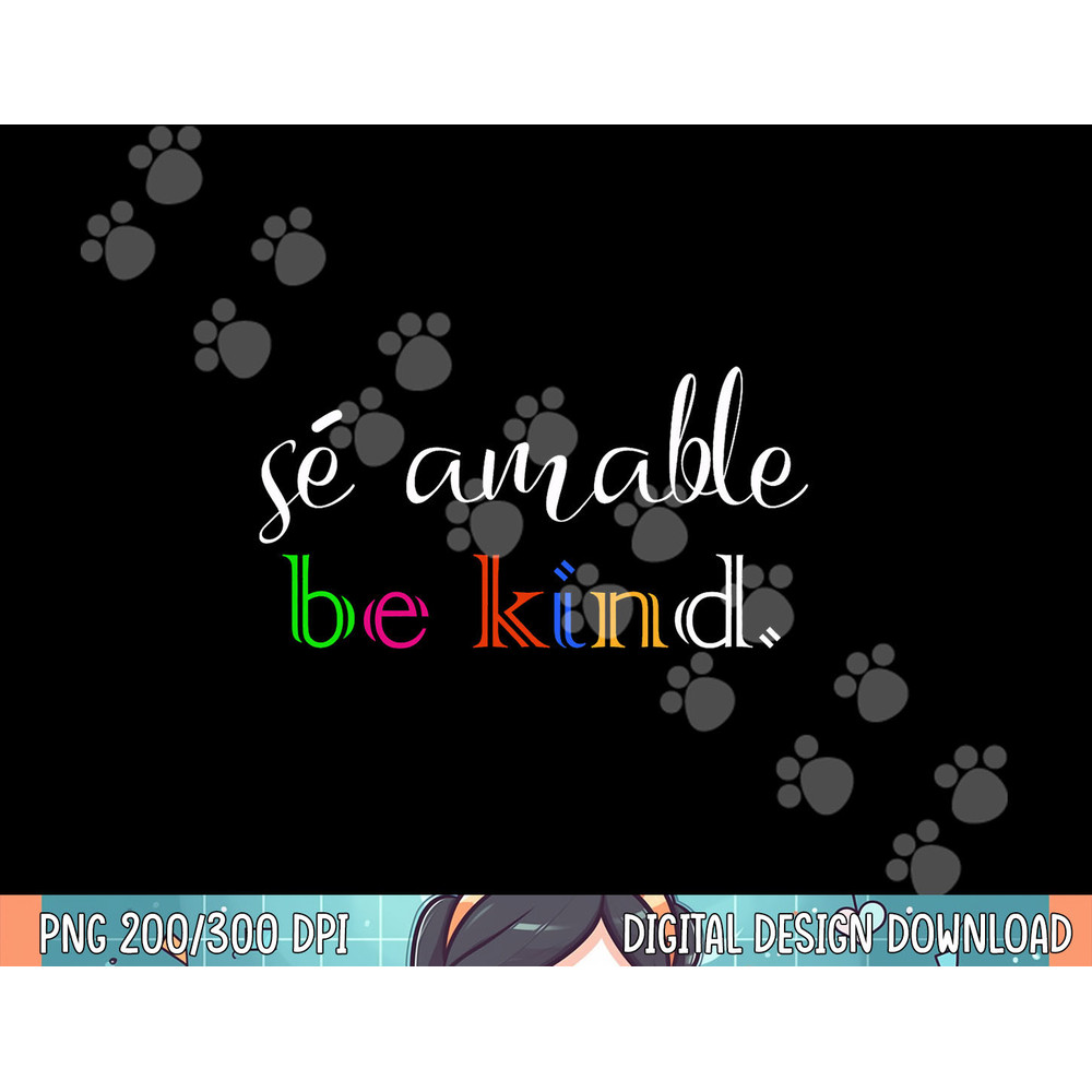 Se Amable Spanish Teacher Gift Be Kind png, sublimation.jpg