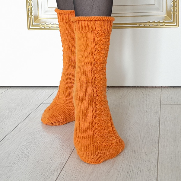 Women Socks Pattern, knitted Scoks, PDF Pattern.png