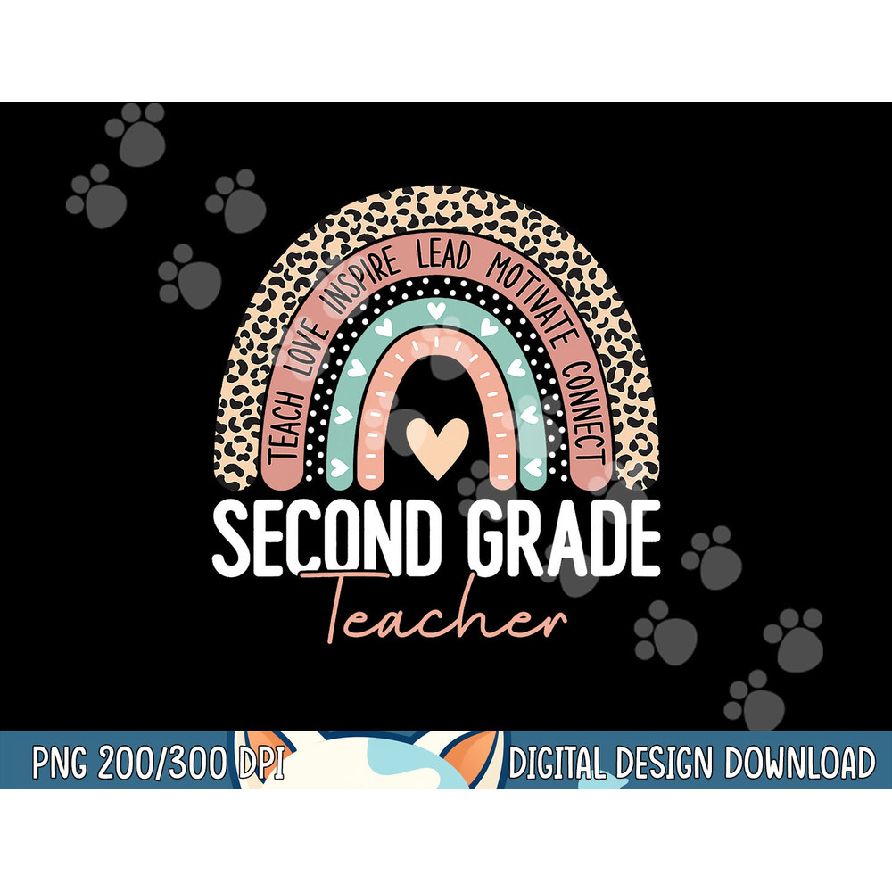 Second Grade Teacher Rainbow Team 2nd Grade Squad Women png, sublimation copy.jpg