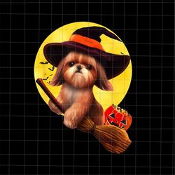 shih tzu witch halloween png, love dog halloween png, shih tzu halloween png, cute shih tzu png