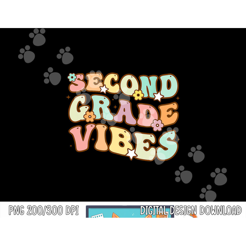Second Grade Vibes Halloween Pajamas for Family Funny Teach png, sublimation copy.jpg