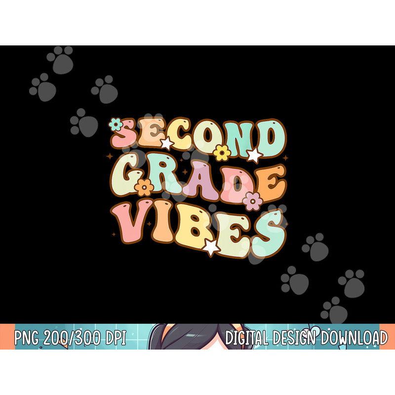 Second Grade Vibes Halloween Pajamas for Family Funny Teach png, sublimation.jpg