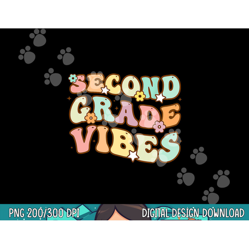 Second Grade Vibes Halloween Pajamas for Family Funny Teach png, sublimation copy.jpg