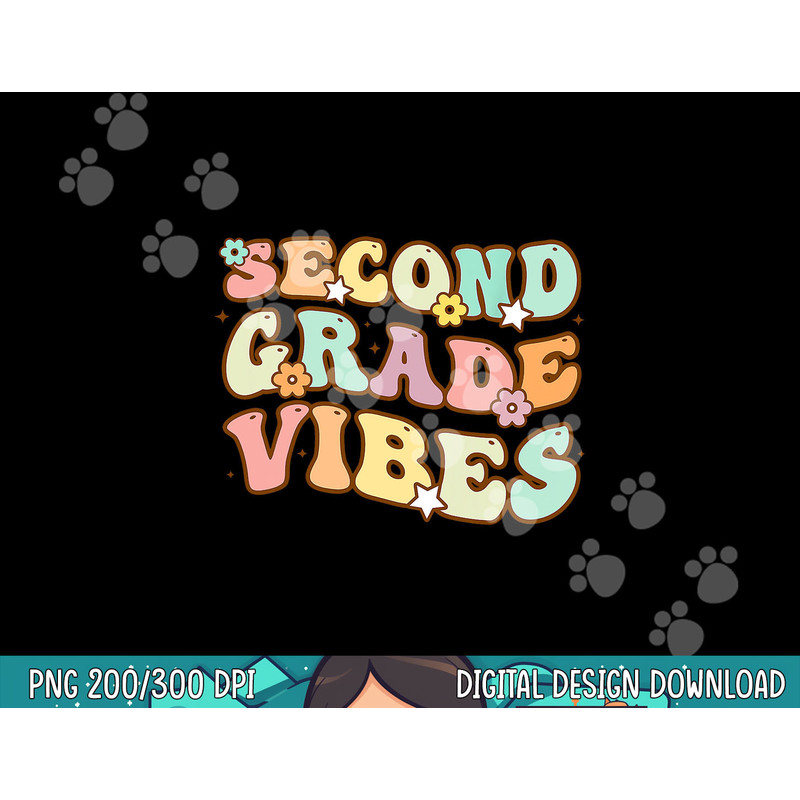 Second Grade Vibes Halloween Pajamas for Family Funny Teach png, sublimation copy.jpg