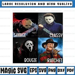 Savage Classy Bougie Ratchet PNG, Happy Halloween, Jason Voorhees, Sublimated Printing/INSTANT DOWNLOAD/Png Printabl