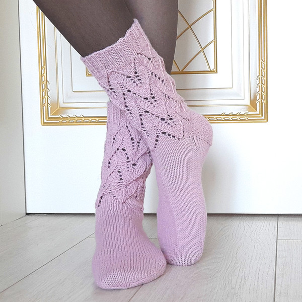 Women Socks Knitting Pattern, Knit Socks Pattern, PDF Knitting Pattern.png