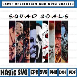 squad goals friends png, horror movie, friends, happy halloween, sublimated printing/instant download/png printable/