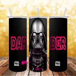 darth violet tumbler design, darth vader cup, violet sublimation, 20oz skinny tumbler design, sublimation tumbler png
