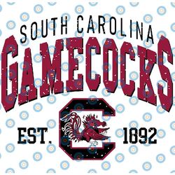 vintage 90's south carolina gamecocks svg, south carolina svg, vintage style university of south carolina dxf ncaa svg,