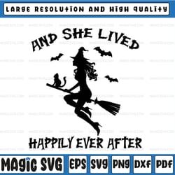 she lived happily ever after svg halloween svg, witcher svg, dxf,eps,png, digital download