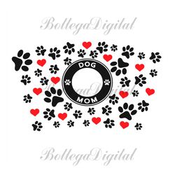 paw print starbucks dog mom full wrap svg, trending svg, paw print wrap, dog mom full wrap, starbucks paw print, paw pri