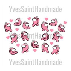 cute among us full wrap starbucks svg, trending svg, starbucks among us, among us starbucks, among us full wrap, starbuc