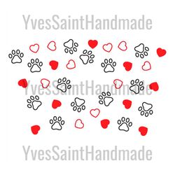 paws starbucks full wrap svg, trending svg, starbucks wrap svg, full wrap starbucks svg, starbucks cup svg, starbucks fu