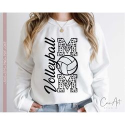 Volleyball Mom Svg, Volleyball Mama Shirt Design, Volleyball Svg Files for Cricut - Cut File, Volleyball Vector Clipart,