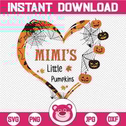 mimi's little pumpkins png, grandma png, pumpkins png, fall png, halloween png ,grandchildren png, halloween kids