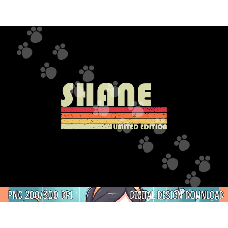 SHANE Name Personalized Retro Vintage 80s 90s Birthday png, sublimation.jpg