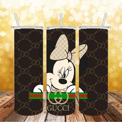 gucci mickey mouse tumbler wrap png, fashion luxury 20oz, brand tumblers png, fashion tumbler png, digital download