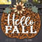 Fall Door Hanger SVG Laser Cut Files - Pumpkin SVG - Leopard Print Svg - Sunflower Svg - Hello Fall svg - Welcome Sign Svg - Front Door Sign - Glowforge Files -