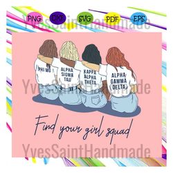 find your girl squad, kappa delta svg, alpha kappa alpha, kappa kappa gamma, vintage kappa svg, kappa alpha theta,files