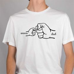 personalized papa t shirt, custom dad with hands shirt,custom kid names,gift for grandpa,papa,father,pop,papa shirt, dad